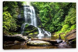 Mountain forest falls Stretched Canvas 65742204