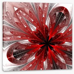 Shiny red fractal Stretched Canvas 65924304