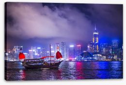 Beautiful Hong Kong harbour Stretched Canvas 65990377