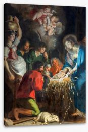 The nativity Stretched Canvas 66615015