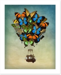 Butterfly balloon Art Print 66732178