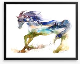 Travelling horse Framed Art Print 66752496