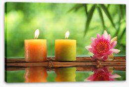 Candle calm Stretched Canvas 66822672