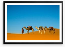 Camel caravan Framed Art Print 67151674