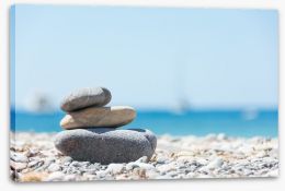 Beach meditation Stretched Canvas 67578215