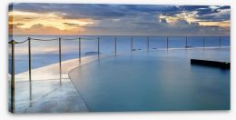 Sunrise at Bronte pool Stretched Canvas 67868501