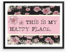 This is my happy place Framed Art Print 68739325