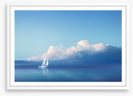 Smooth sailing Framed Art Print 68976260