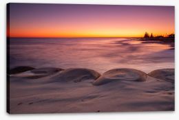Sunrise beach Stretched Canvas 69033028