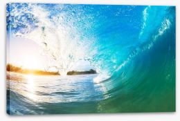 Clear blue barrel Stretched Canvas 69439378