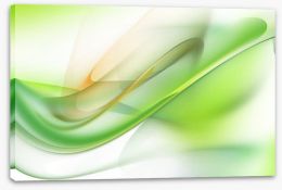 Waves of green Stretched Canvas 69448988