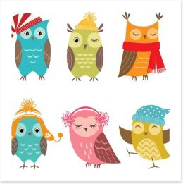 Owls Art Print 69645521