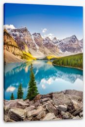 Moraine lake reflections Stretched Canvas 70225756