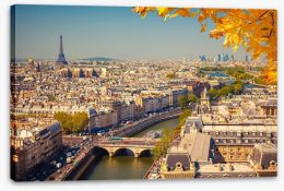 Autumn glow in Paris Stretched Canvas 70531076