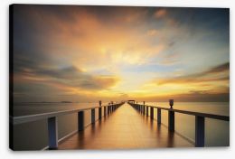 The endless pier Stretched Canvas 70545244