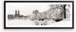 Central Park winter Framed Art Print 70674662