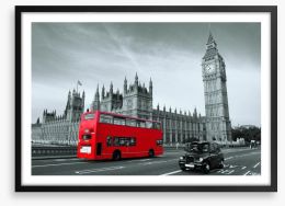 The old red bus Framed Art Print 70683213