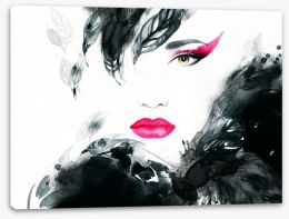 Black and White Stretched Canvas 71023420