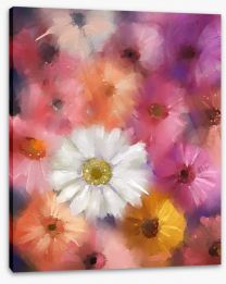 The white gerbera Stretched Canvas 71260782