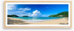 Nai Harn Beach panoramic Framed Art Print 71431903