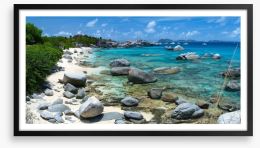 Rockpool beach Framed Art Print 71444189