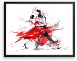 The dance of love Framed Art Print 71551191