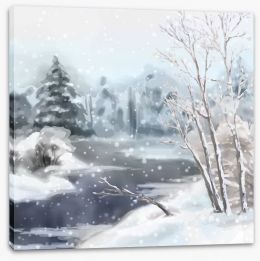 Winter Stretched Canvas 72179689