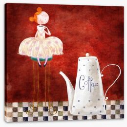 Coffee and me Stretched Canvas 72789206