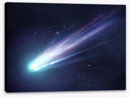 Bright glowing comet Stretched Canvas 73040884
