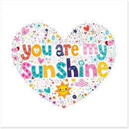 You are my sunshine Art Print 73192042