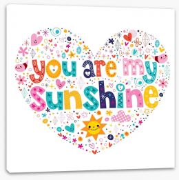 You are my sunshine Stretched Canvas 73192042