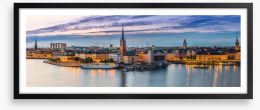 Stockholm dusk panorama
