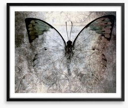 Vintage monarch butterfly Framed Art Print 73878760
