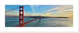 Golden Gate Bridge panoramic Art Print 73939513