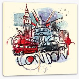 London Stretched Canvas 74009415