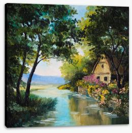 The river house Stretched Canvas 74295048