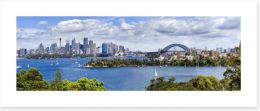 Sydney harbour panorama Art Print 74471213