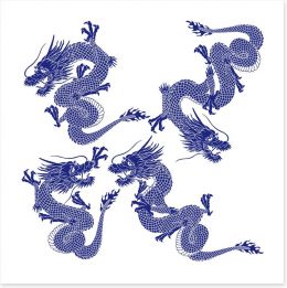Dragons Art Print 74566347