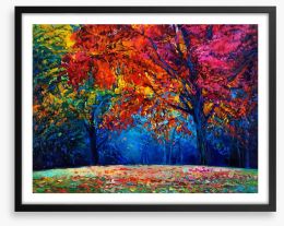 Autumn in the park Framed Art Print 75257548