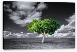 The green tree Stretched Canvas 75661317