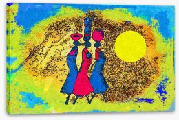 African Art Stretched Canvas 75839256