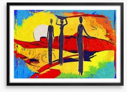 African Art Framed Art Print 75842444