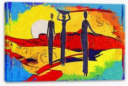 African Art Stretched Canvas 75842444