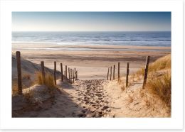 Sandy path to the sea