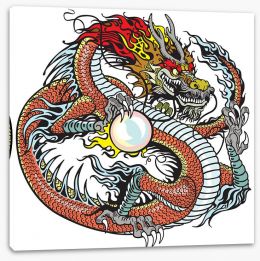 Dragons Stretched Canvas 75955272