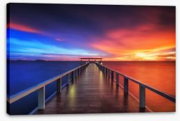 Sunsets / Rises Stretched Canvas 76306616