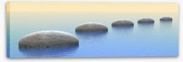 Stepping stones Stretched Canvas 76760562