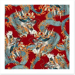 Dragons Art Print 77858200