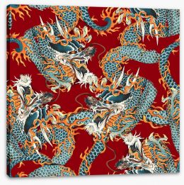 Dragons Stretched Canvas 77858200