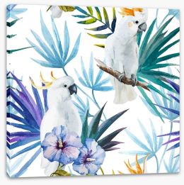 Tropical cockatoo Stretched Canvas 77934954